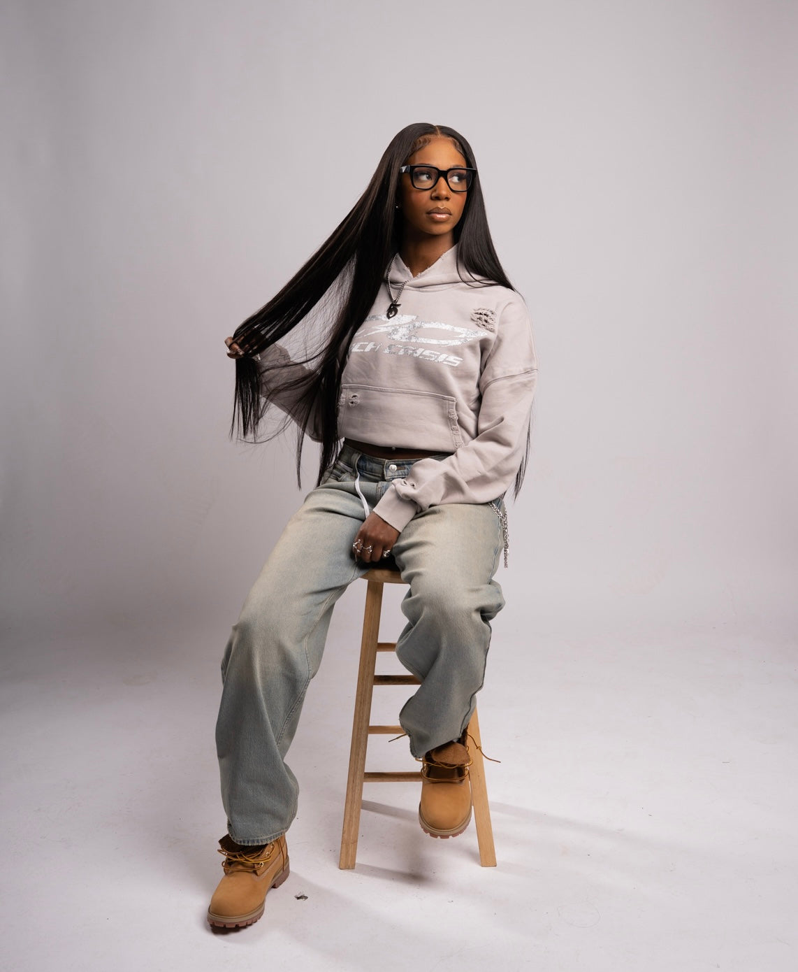 GRAY RC STATEMENT PULLOVER