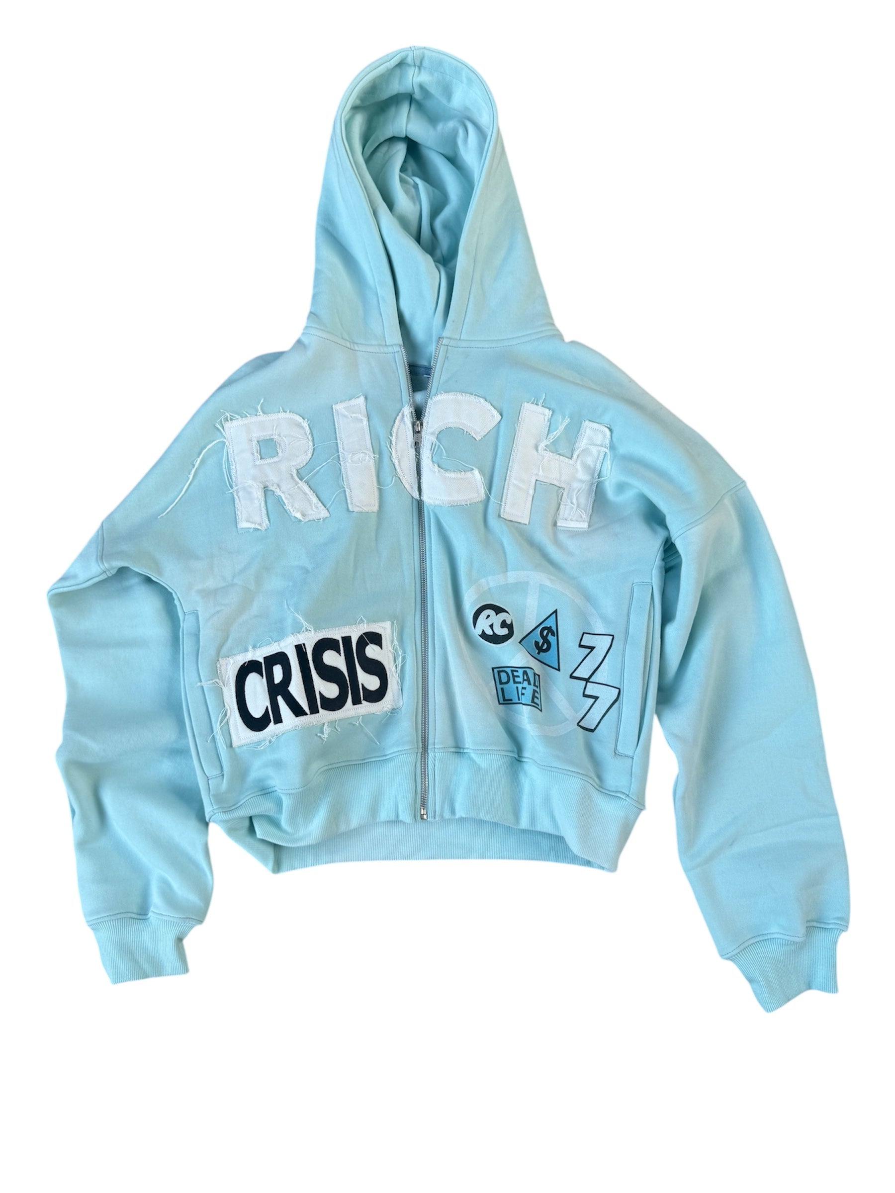 BABY BLUE RICH ZIPUP