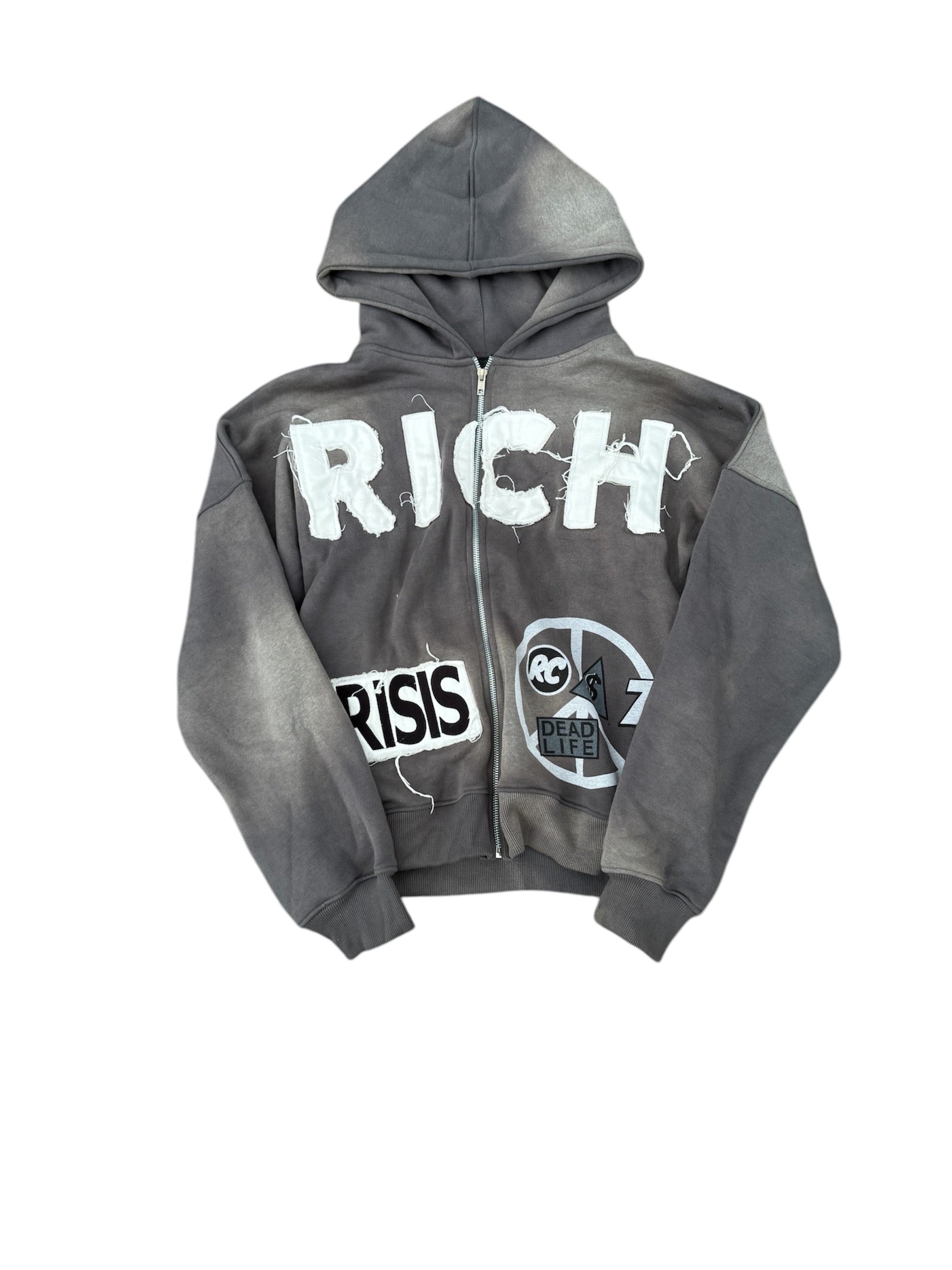 GRAY RICH ZIPUP